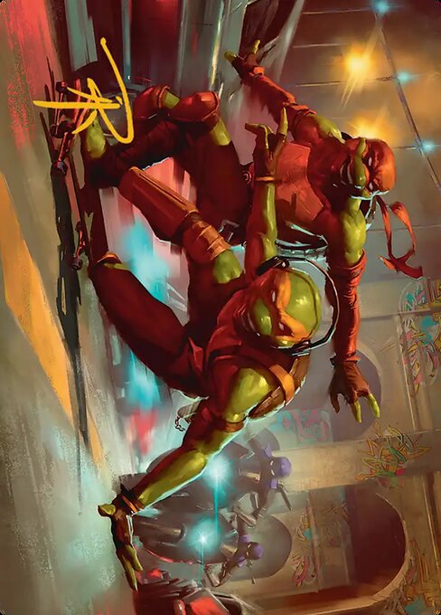 Raph & Mikey, Troublemakers // Raph & Mikey, Troublemakers — art by Aaron J. Riley