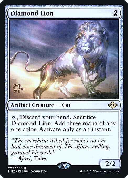 Diamond Lion — art by Howard Lyon