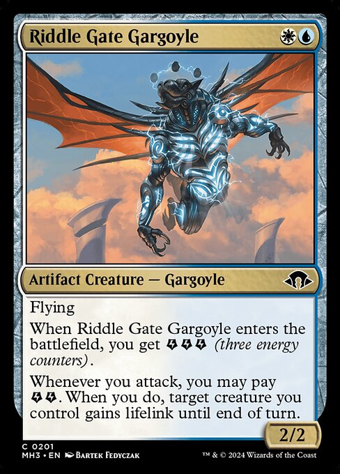 Riddle Gate Gargoyle — art by Bartek Fedyczak