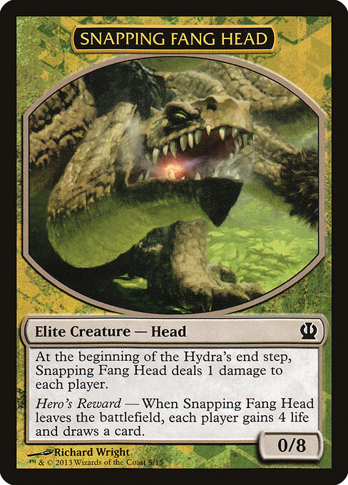 Snapping Fang Head — art by Richard Wright