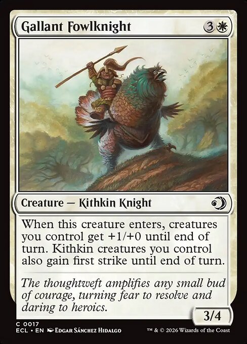 Gallant Fowlknight — art by Edgar Sánchez Hidalgo
