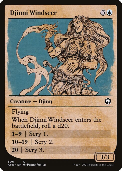 Djinni Windseer — art by Pedro Potier