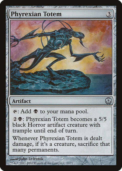 Phyrexian Totem — art by John Zeleznik