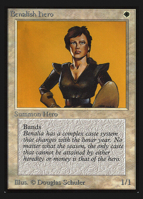 Benalish Hero — art by Douglas Shuler