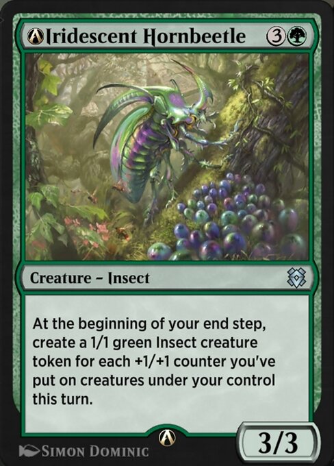 A-Iridescent Hornbeetle — art by Simon Dominic