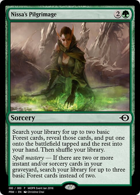 Nissa's Pilgrimage — art by Christine Choi