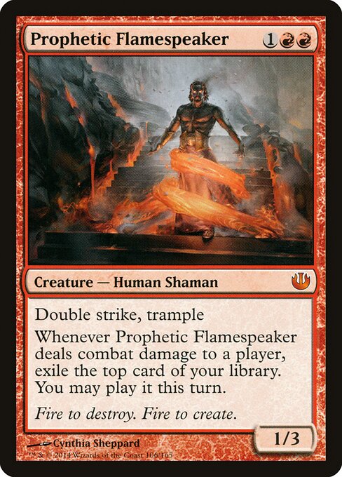 Prophetic Flamespeaker — art by Cynthia Sheppard