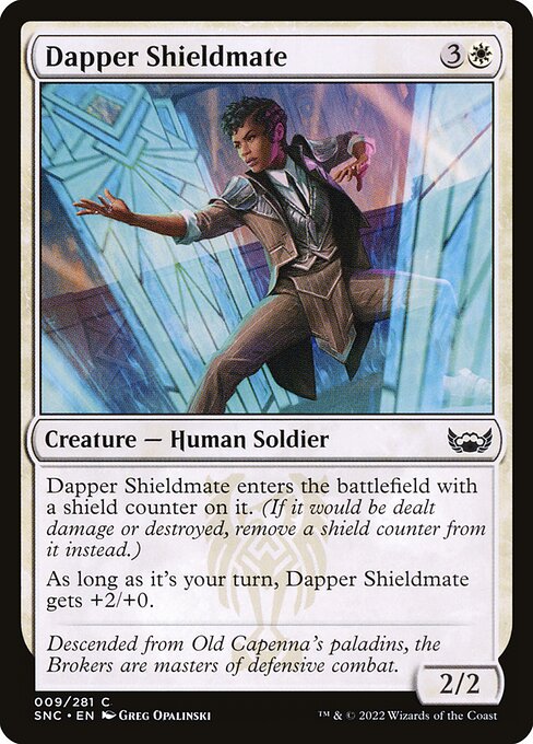 Dapper Shieldmate — art by Greg Opalinski