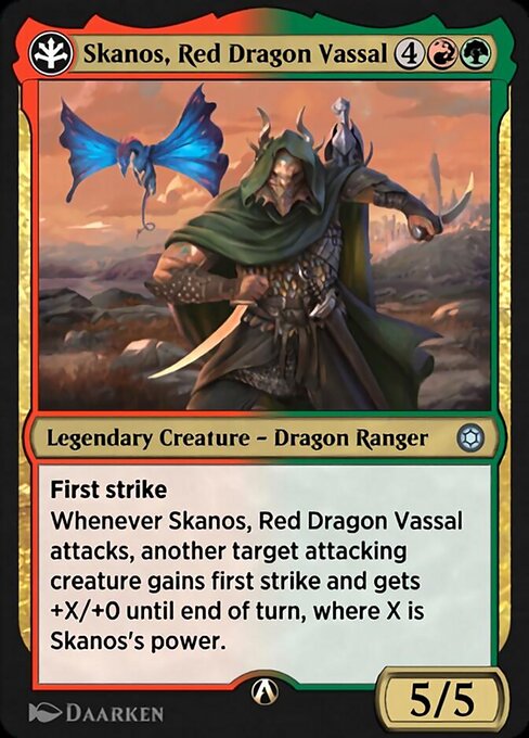 Skanos, Red Dragon Vassal — art by Daarken