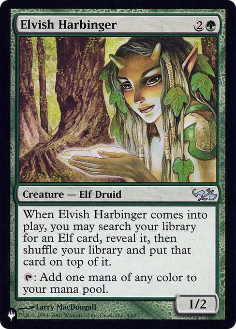 Elvish Harbinger — art by Larry MacDougall