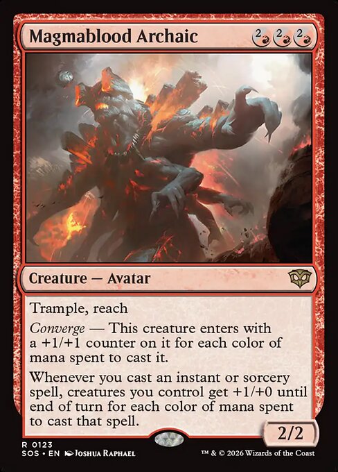 Magmablood Archaic — art by Joshua Raphael