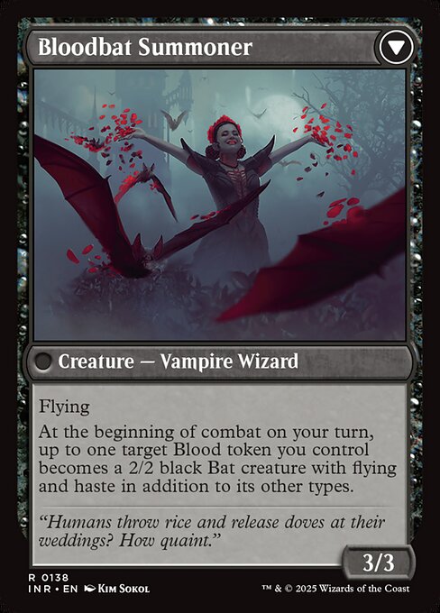Voldaren Bloodcaster // Bloodbat Summoner — art by Kim Sokol
