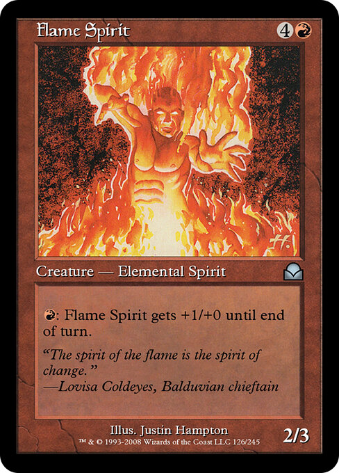 Flame Spirit — art by Justin Hampton