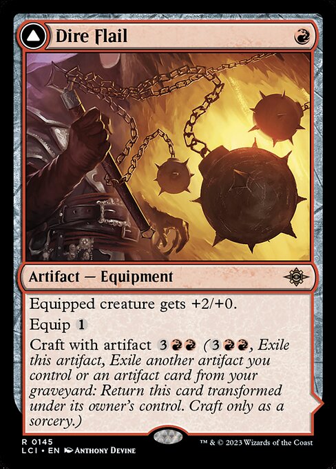 Dire Flail // Dire Blunderbuss — art by Anthony Devine