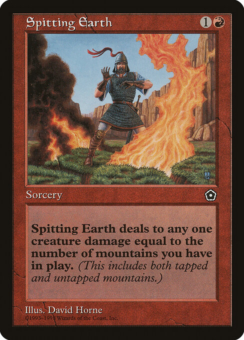 Spitting Earth — art by David Horne