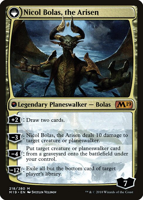 Nicol Bolas, the Ravager // Nicol Bolas, the Arisen — art by Svetlin Velinov