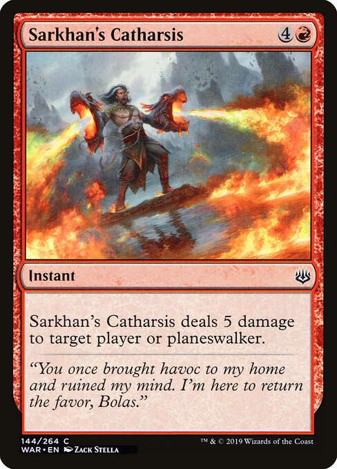 Sarkhan's Catharsis — art by Zack Stella