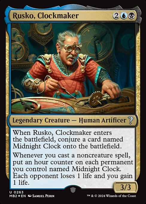 Rusko, Clockmaker — art by Samuel Perin