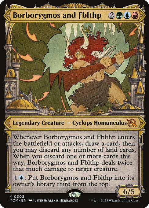 Borborygmos and Fblthp — art by Justin Hernandez & Alexis Hernandez