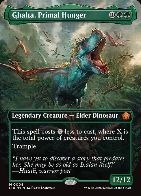 Ghalta, Primal Hunger — art by Raph Lomotan