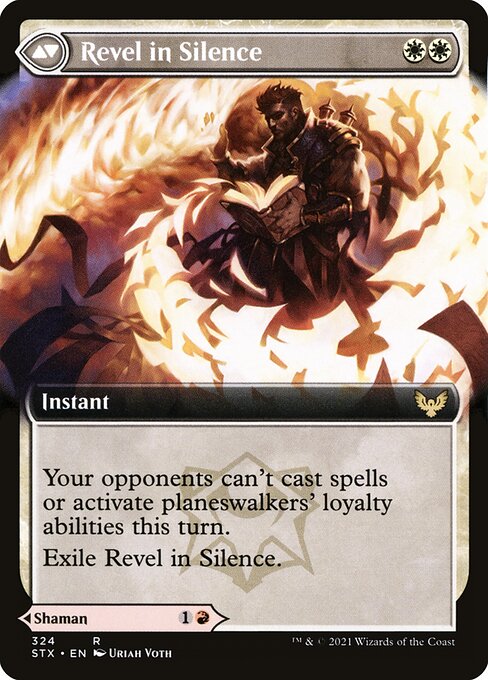 Flamescroll Celebrant // Revel in Silence — art by Uriah Voth