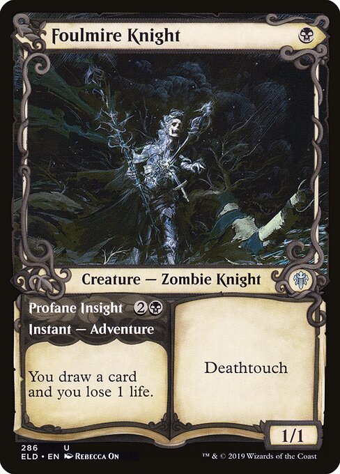 Foulmire Knight // Profane Insight — art by Rebecca On