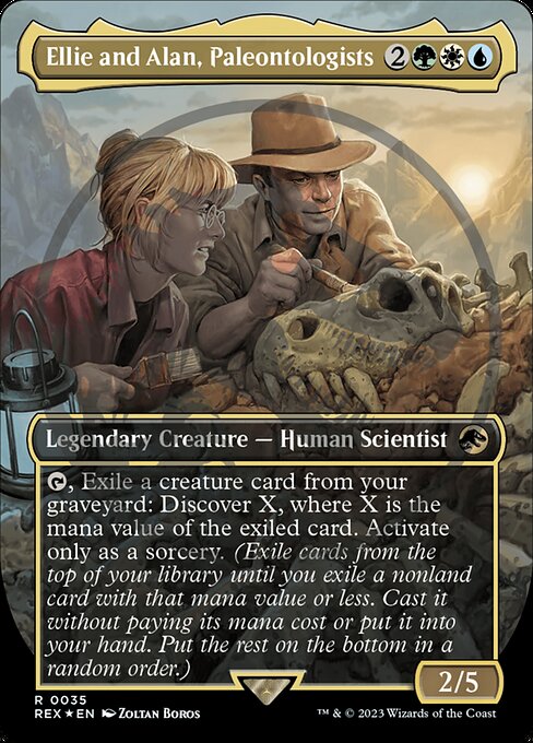 Ellie and Alan, Paleontologists — art by Zoltan Boros