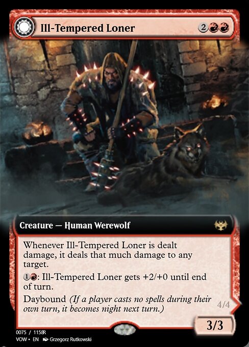 Ill-Tempered Loner // Howlpack Avenger — art by Grzegorz Rutkowski