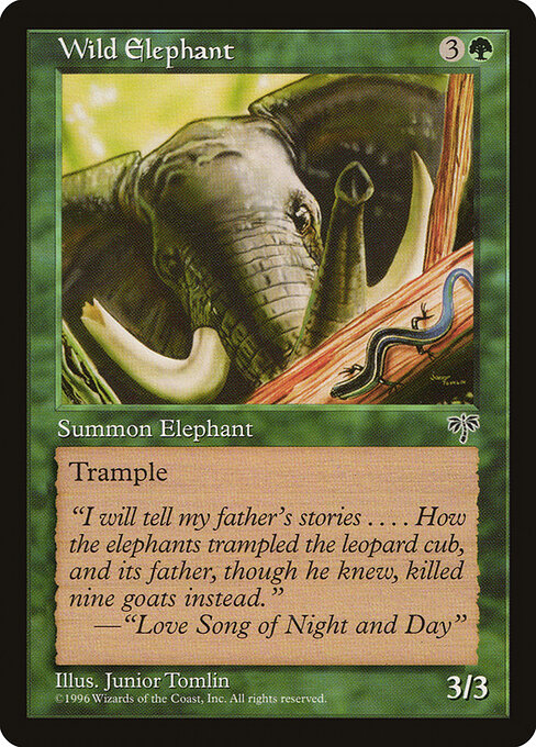 Wild Elephant — art by Junior Tomlin