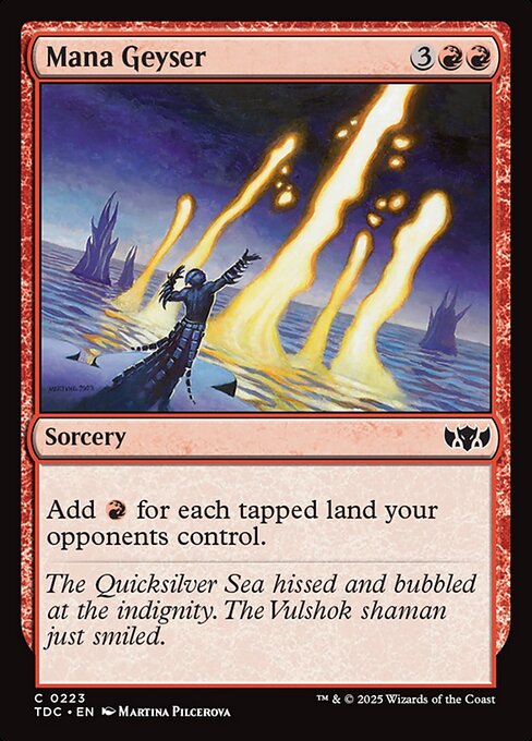 Mana Geyser — art by Martina Pilcerova