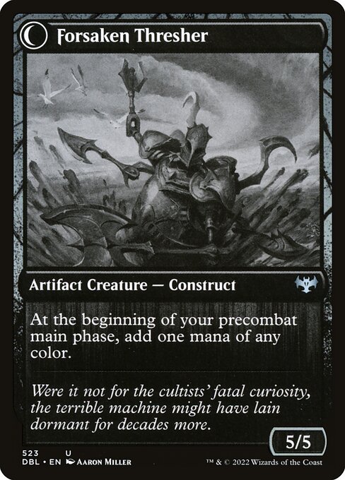 Foreboding Statue // Forsaken Thresher — art by Aaron Miller