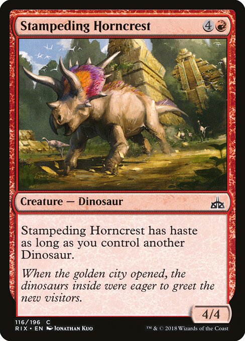 Stampeding Horncrest — art by Jonathan Kuo
