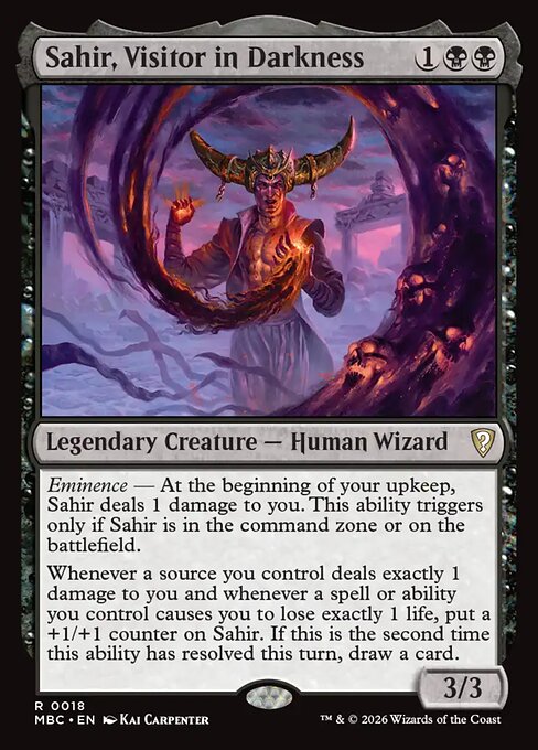 Sahir, Visitor in Darkness — art by Kai Carpenter