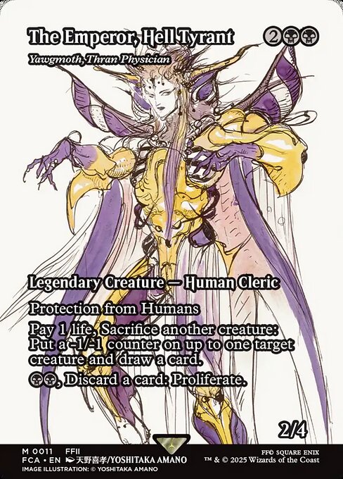 Yawgmoth, Thran Physician — art by Yoshitaka Amano