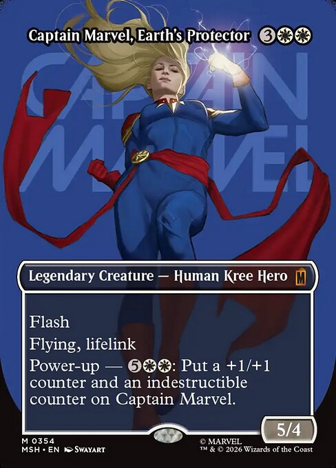 Captain Marvel, Earth's Protector — art by Swayart