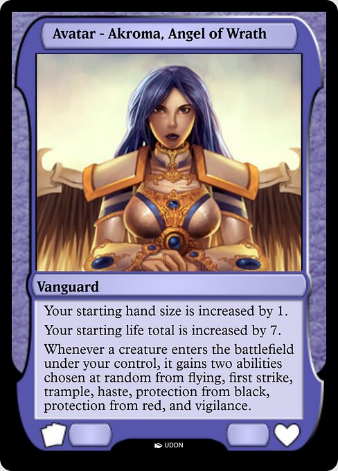 Akroma, Angel of Wrath Avatar — art by UDON