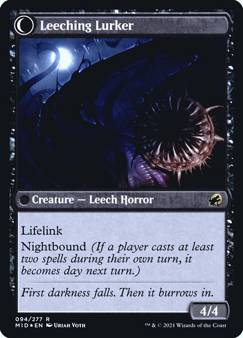 Curse of Leeches // Leeching Lurker — art by Uriah Voth