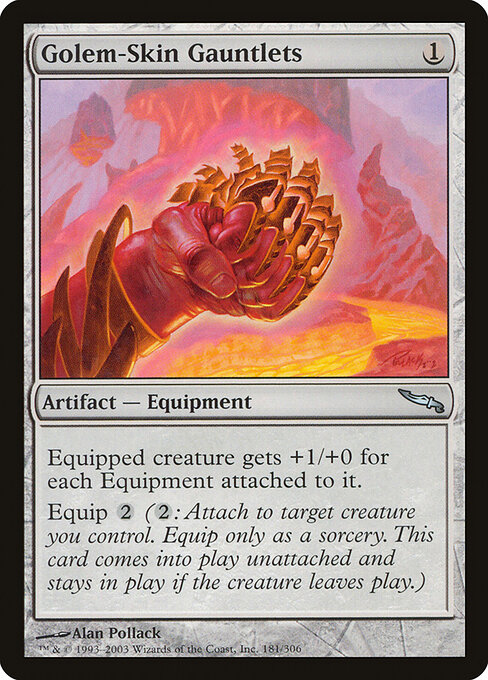 Golem-Skin Gauntlets — art by Alan Pollack