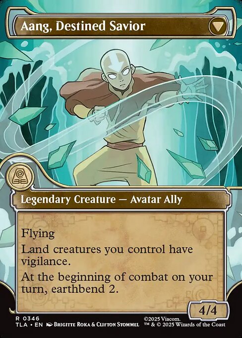 Aang, at the Crossroads // Aang, Destined Savior — art by Clifton Stommel