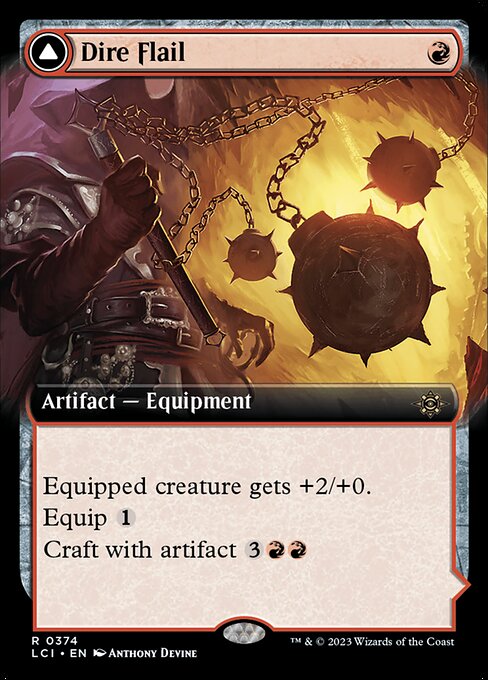 Dire Flail // Dire Blunderbuss — art by Anthony Devine