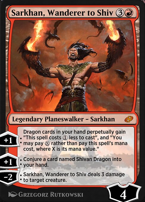 Sarkhan, Wanderer to Shiv — art by Grzegorz Rutkowski