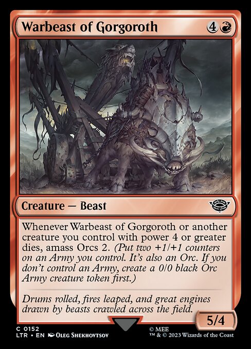 Warbeast of Gorgoroth — art by Oleg Shekhovtsov