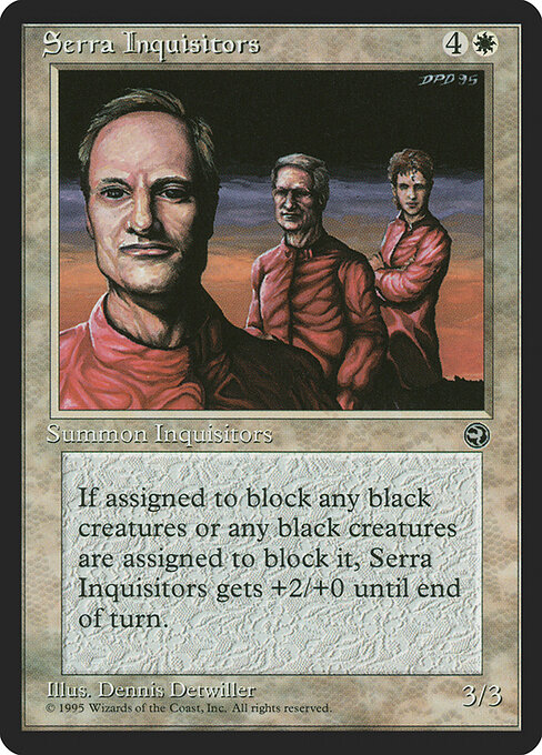 Serra Inquisitors — art by Dennis Detwiller