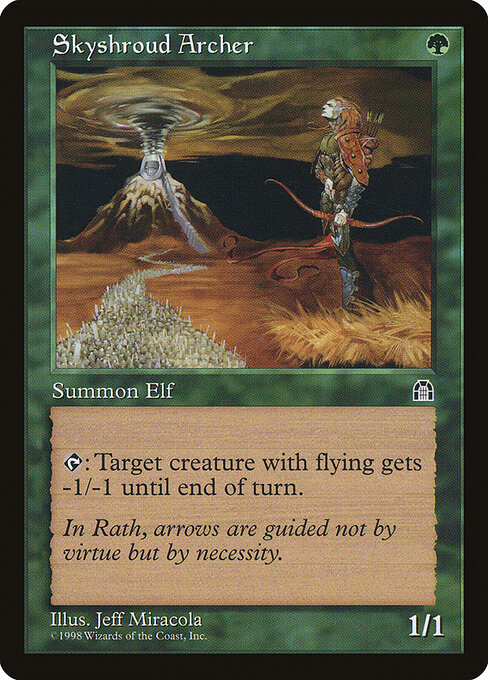 Skyshroud Archer — art by Jeff Miracola