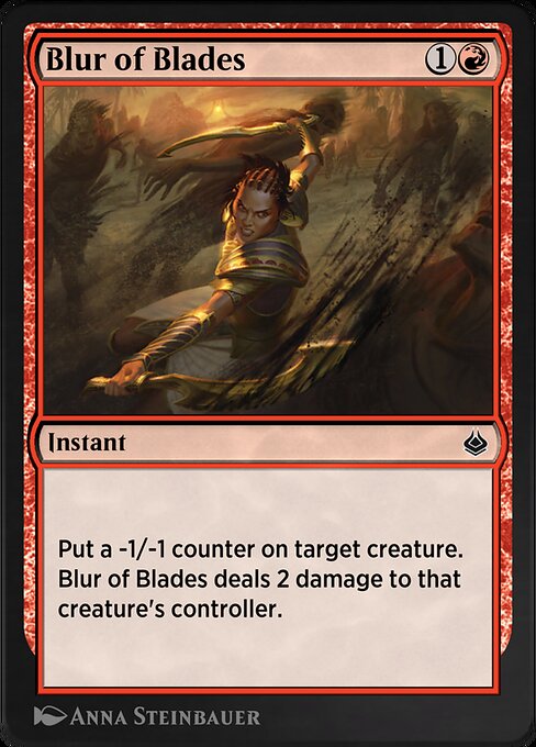 Blur of Blades — art by Anna Steinbauer