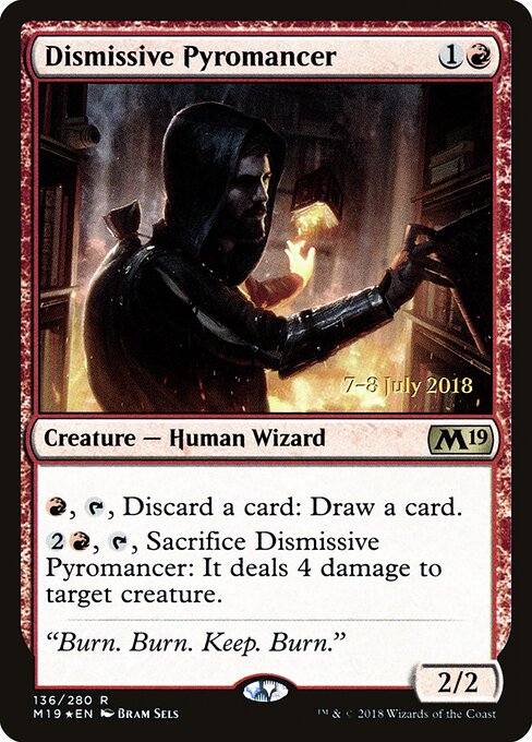 Dismissive Pyromancer — art by Bram Sels