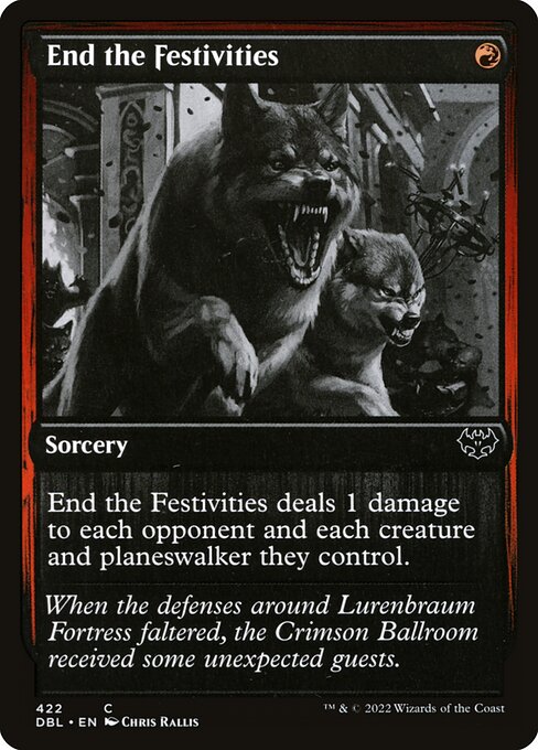 End the Festivities — art by Chris Rallis