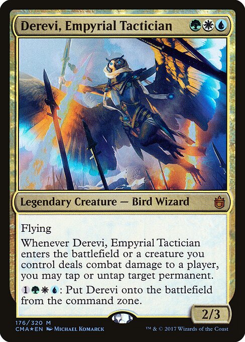 Derevi, Empyrial Tactician — art by Michael Komarck