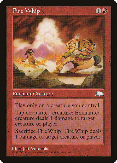 Fire Whip — art by Jeff Miracola