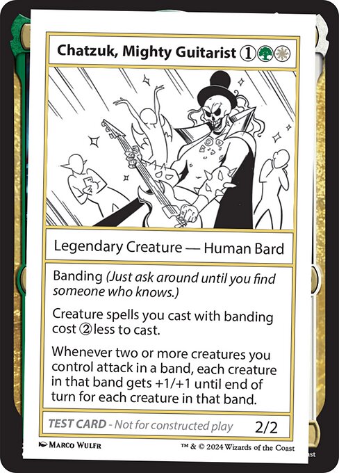 Chatzuk, Mighty Guitarist — art by Marco Wulfr